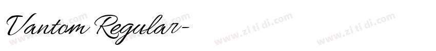 Vantom Regular字体转换 Vantom Regular字体转换